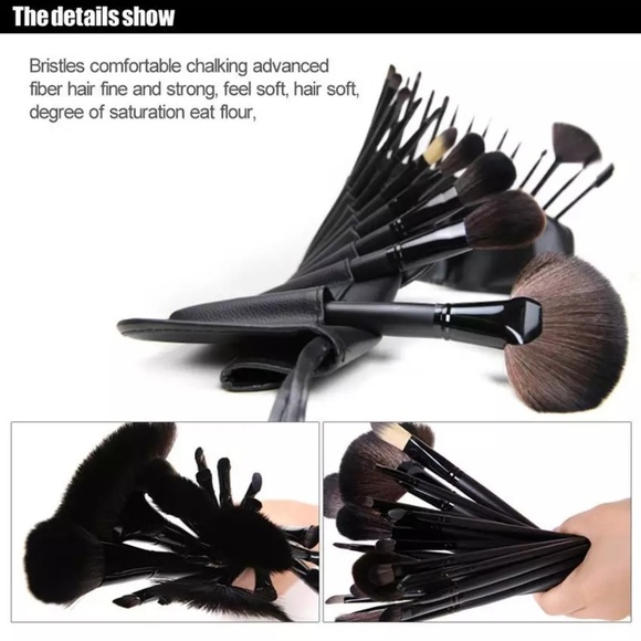 Professional 24pcs Makeup Brushes Set Kit with Bag - Picture 2 of 2